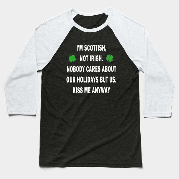 Scottish - St Patricks day Baseball T-Shirt by valentinahramov